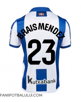 Real Sociedad Brais Mendez #23 Tricou Fotbal Replică 2024-25 Barbati Acasa